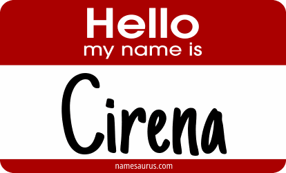 Hello my name is Cirena png download