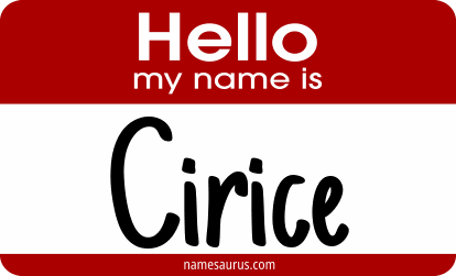Hello my name is Cirice png download