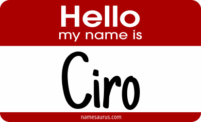 Hello my name is Ciro png download