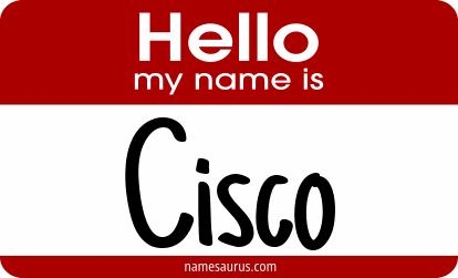 Hello my name is Cisco png download