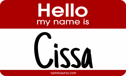 Hello my name is Cissa png download