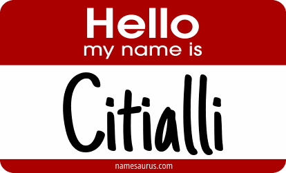 Hello my name is Citialli png download