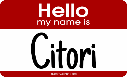 Hello my name is Citori png download