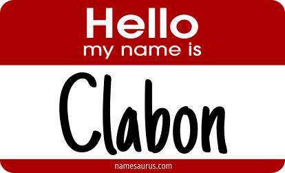 Hello my name is Clabon png download