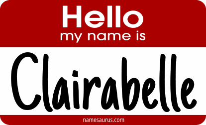 Hello my name is Clairabelle png download