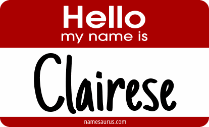 Hello my name is Clairese png download
