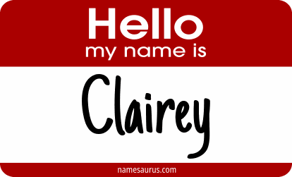 Hello my name is Clairey png download