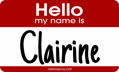 Hello my name is Clairine png download