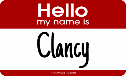 Hello my name is Clancy png download