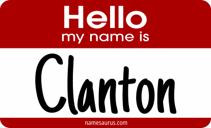 Hello my name is Clanton png download