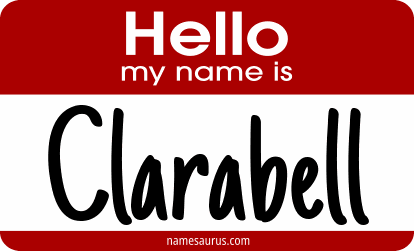 Hello my name is Clarabell png download