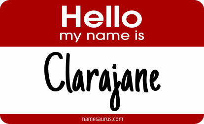 Hello my name is Clarajane png download