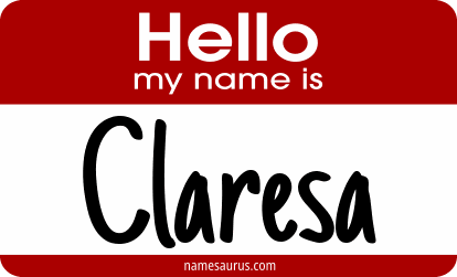 Hello my name is Claresa png download