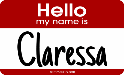 Hello my name is Claressa png download