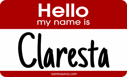 Hello my name is Claresta png download