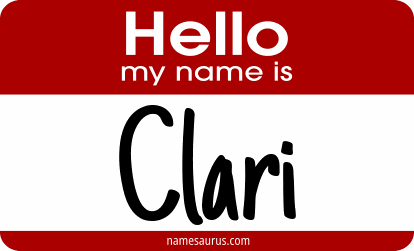 Hello my name is Clari png download