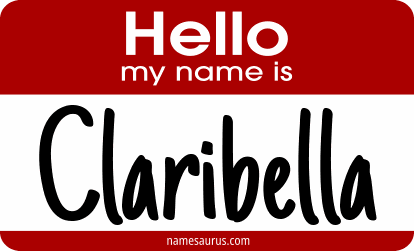 Hello my name is Claribella png download