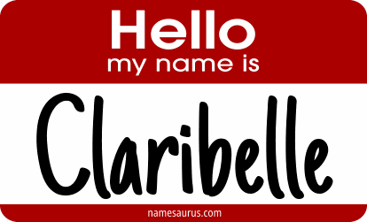 Hello my name is Claribelle png download
