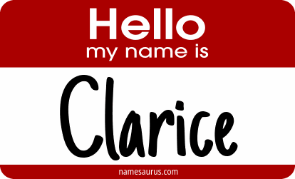 Hello my name is Clarice png download