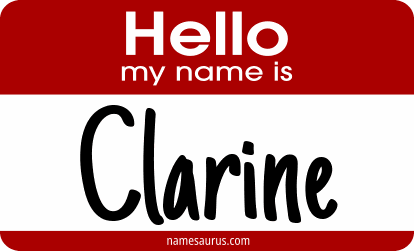 Hello my name is Clarine png download