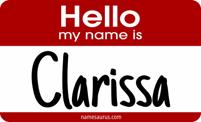 Hello my name is Clarissa png download