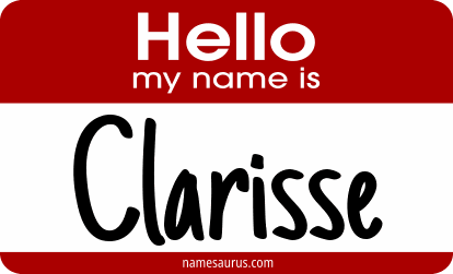 Hello my name is Clarisse png download