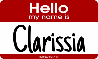 Hello my name is Clarissia png download