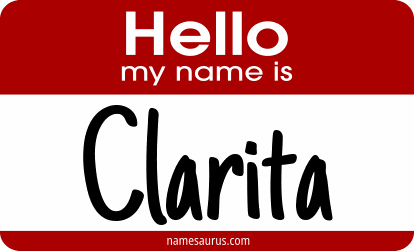 Hello my name is Clarita png download