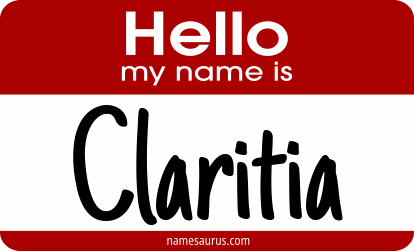 Hello my name is Claritia png download
