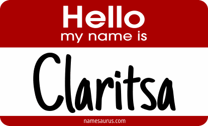 Hello my name is Claritsa png download