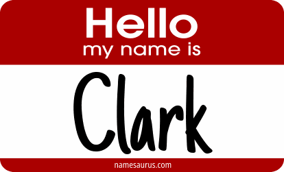 Hello my name is Clark png download