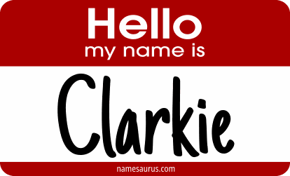Hello my name is Clarkie png download