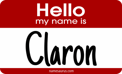 Hello my name is Claron png download