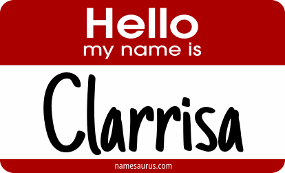Hello my name is Clarrisa png download