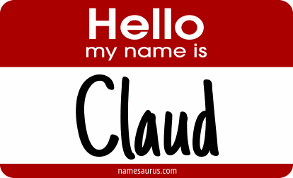 Hello my name is Claud png download