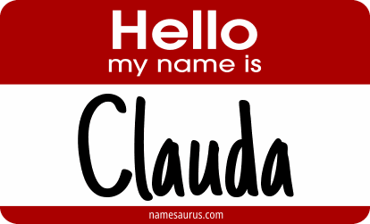 Hello my name is Clauda png download