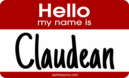 Hello my name is Claudean png download