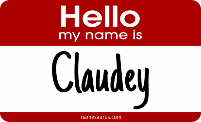 Hello my name is Claudey png download