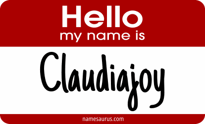 Hello my name is Claudiajoy png download