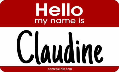 Hello my name is Claudine png download