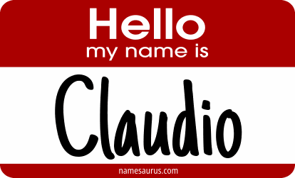Hello my name is Claudio png download