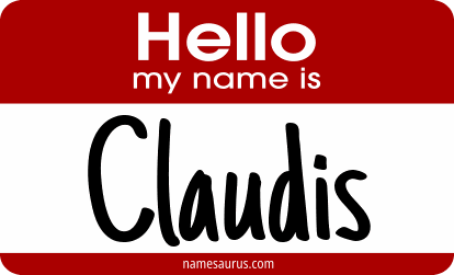 Hello my name is Claudis png download