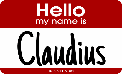 Hello my name is Claudius png download