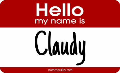 Hello my name is Claudy png download