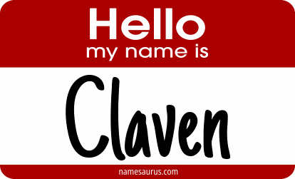 Hello my name is Claven png download