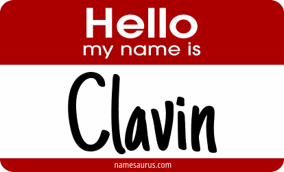 Hello my name is Clavin png download