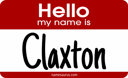 Hello my name is Claxton png download