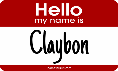Hello my name is Claybon png download