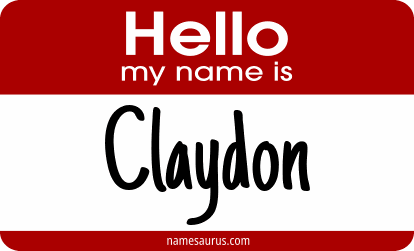Hello my name is Claydon png download