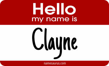 Hello my name is Clayne png download